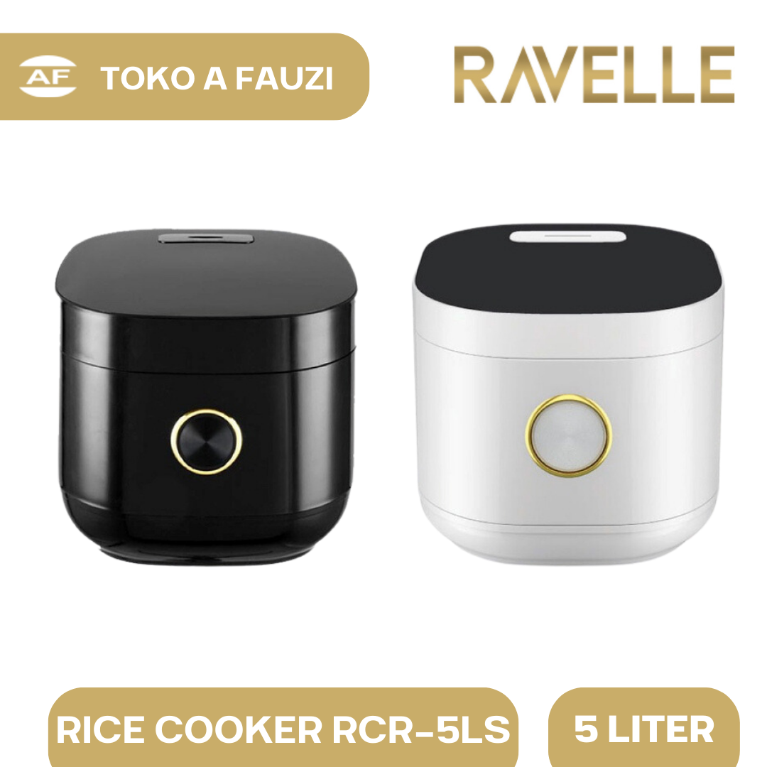 RAVELLE Rice Cooker Digital Low Carbo 5L- Penanak Nasi - Low Watt