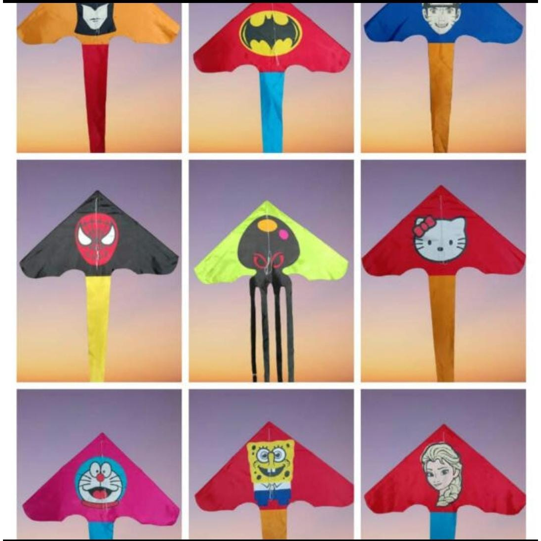 ✅urreichebelliubayer [ TERMURAH] MAINAN LAYANG LAYANG KARAKTER KARTUN / layangan hias aplikasi / lay