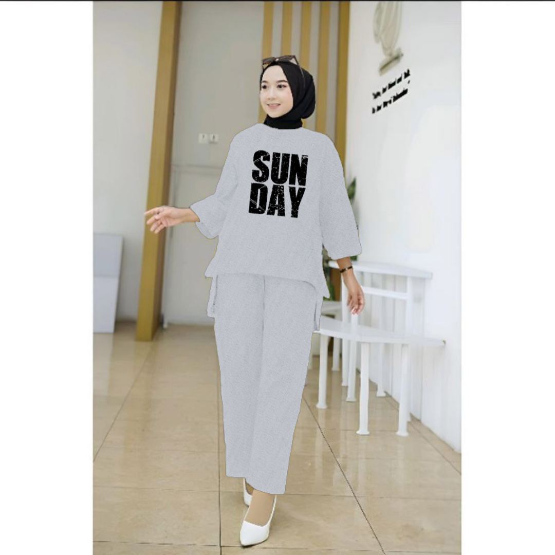 Setelan Tunik Sunday/Set Blouse LD 110