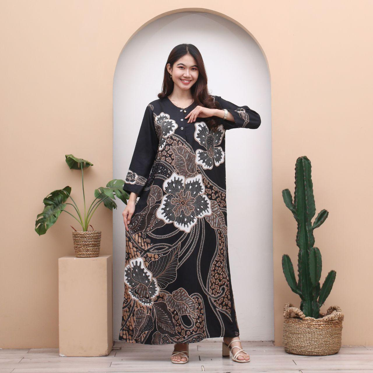 Longdres batik FADIA Daster Panjang Terbaru Kekinian KU By prass