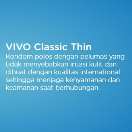 [BPOM] Kondom VIVO Classic Thin Isi 12 Pcs / Kondom Vivo Thin / Kondom Tipis / Kondom Import / MY MOM