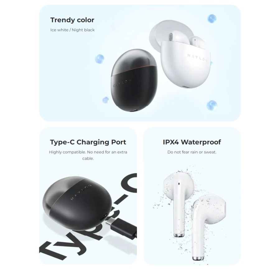 Haylou X1 Neo TWS Wireless Earphone Headset Earbuds Bluetooth 5.3