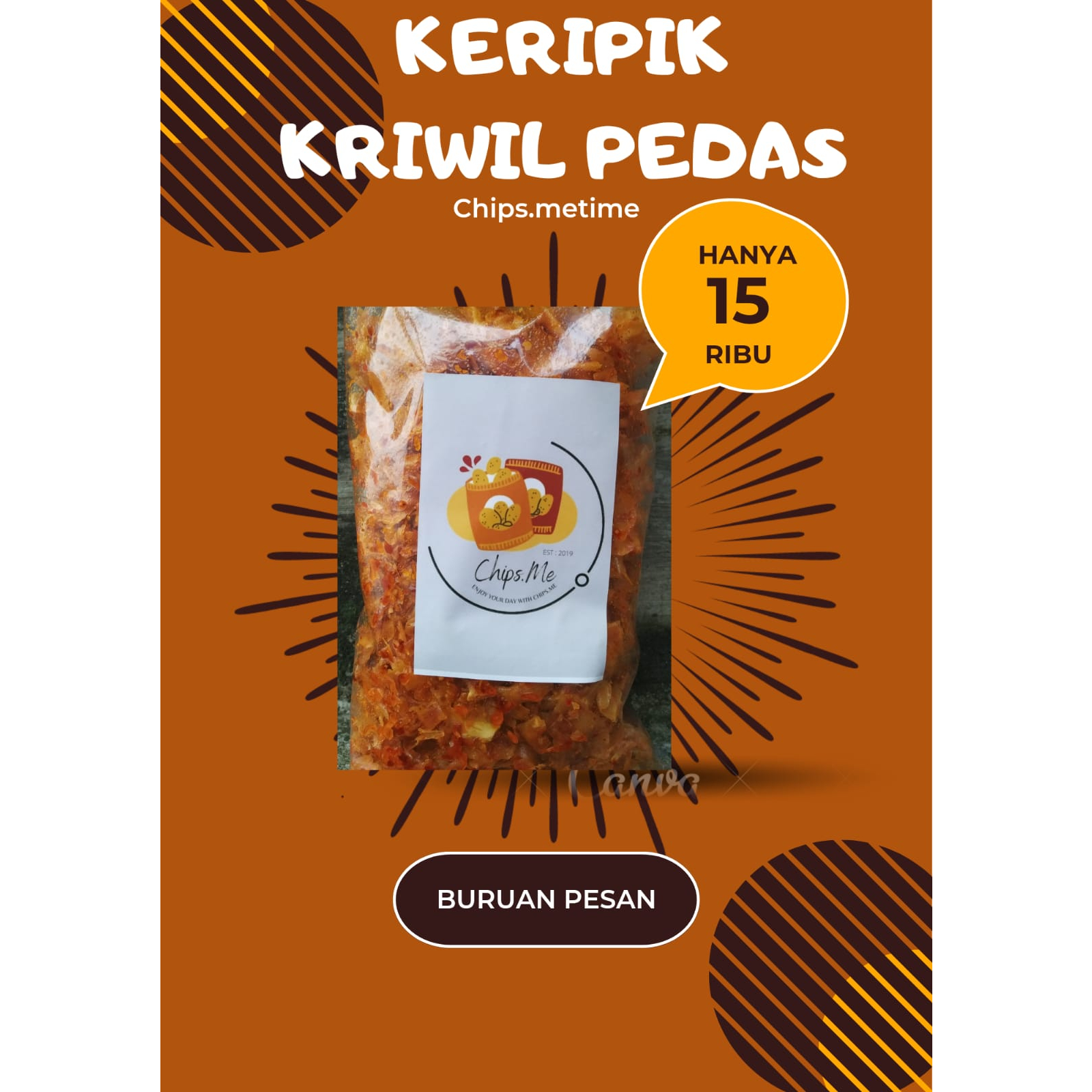 

KERIPIK KRIWIL PEDAS GURIH