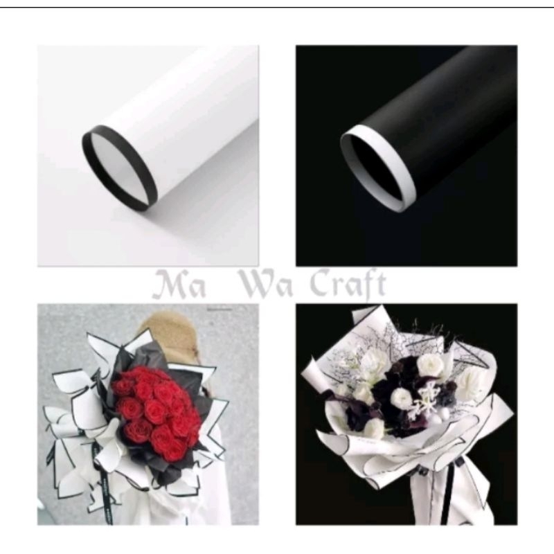 

Kertas Buket Cellophane/Flower Wraping Monokrom