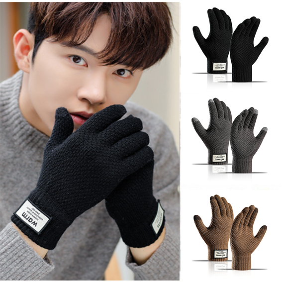 Sarung Tangan Pria Import Touch Screen untuk Winter / Sarung Tangan Musim Dingin