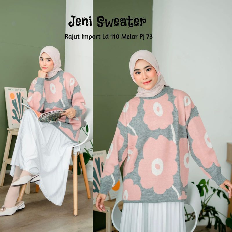 JENI BLOUSE SWEATER TERBARU