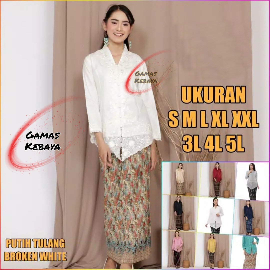 PROMO TERMURAH SETELAN KEBAYA ENCIM PREMIUM/KEBAYA BORDIR/KEBAYA MODERN/KEBAYA JUMBO/BAJU KEBAYA/One Set Wanita / Setelan Wanita Kekinian / Baju Wanita