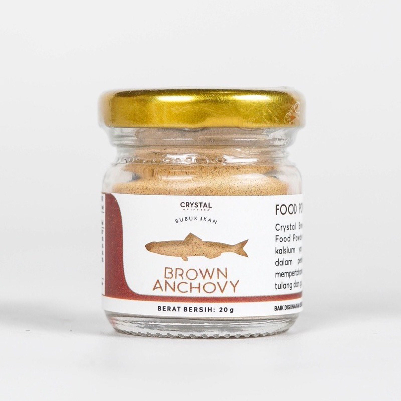 Crystal of the Sea White Anchovy Powder bubuk ikan teri / udang / ikan gabus / seaweed 20gr