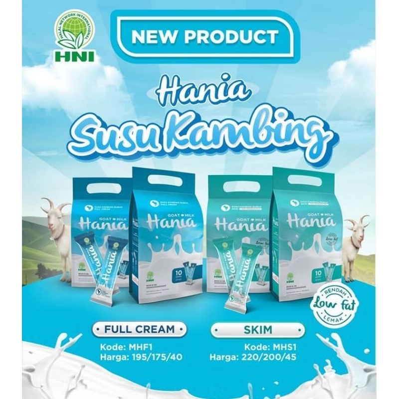 

Susu kambing Hania (HGM) HNI