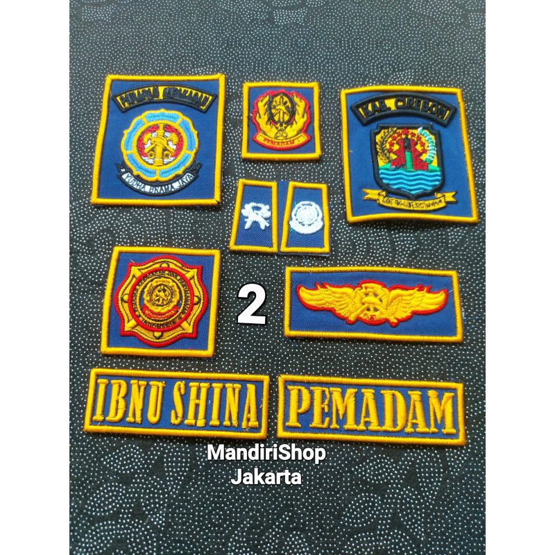 ATRIBUT PEMADAM DAMKAR BORDIR TIMBUL