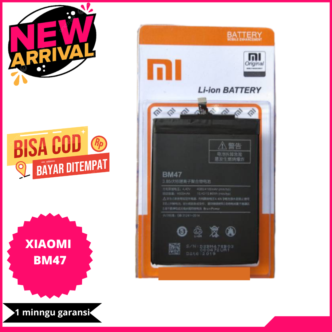 BATRE BATERRY BATREI / XIAOMI BM 47 / XIAOMI REDMI 3 / XIAOMI REDMI 3S / XIAOMI REDMI 4X / BATRE