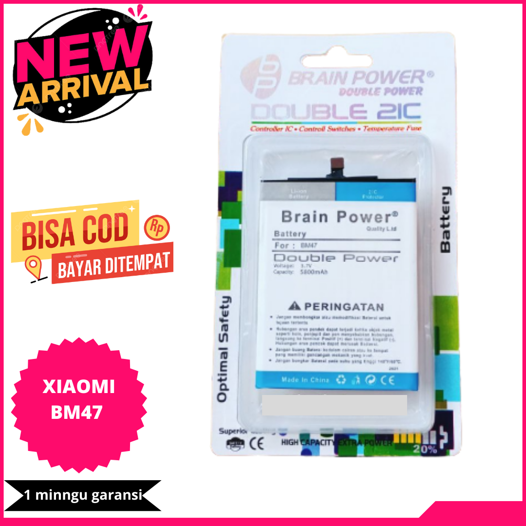 BATRE BATREI BATERY BRAIN PIWER / XIAOMI BM 47 / REDMI 3 / REDMI 3S / REDMI 4X / BATETTY BATRE BATRE