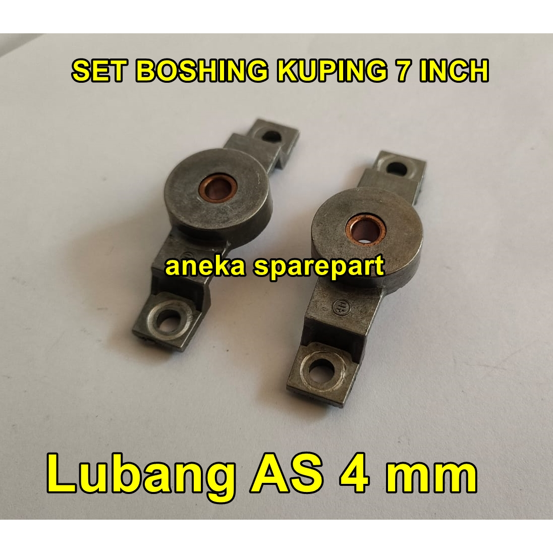 SET BOSHING KUPING KIPAS ANGIN 7 INCH LUBANG AS 4 MM
