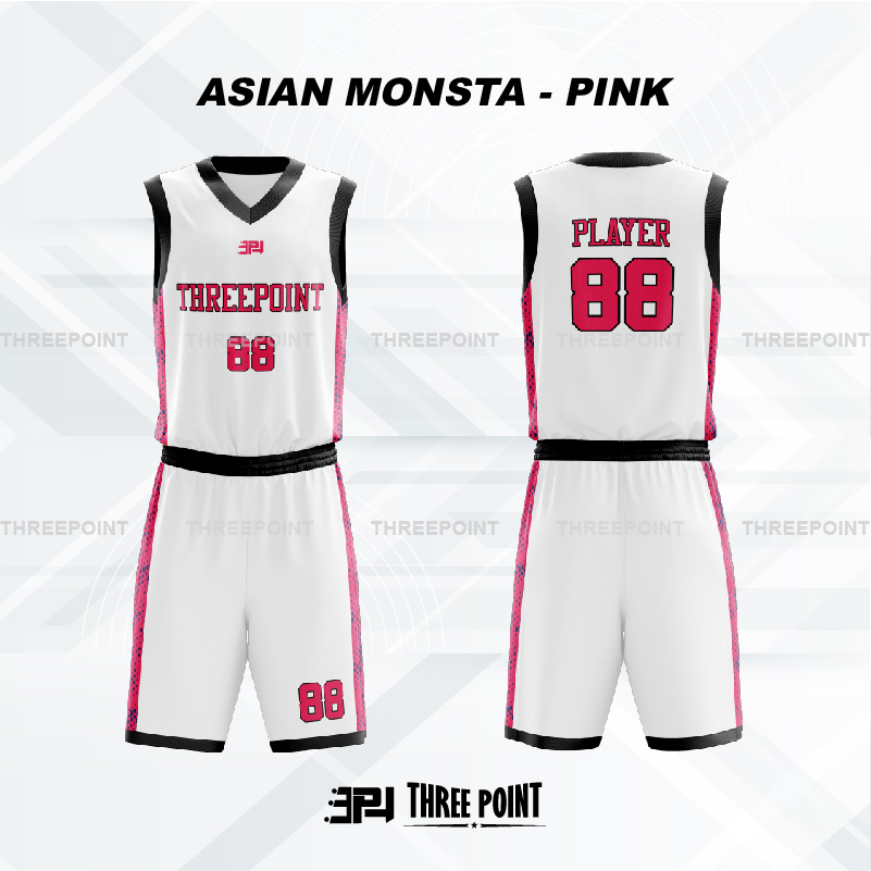Promo Jersey Basket Asian Monsta Pink Setelan
