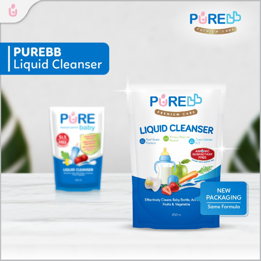 PUREBB Liquid Cleanser Sabun Cuci Botol Bayi Nipple Cleanser Baby Bottle Purebaby