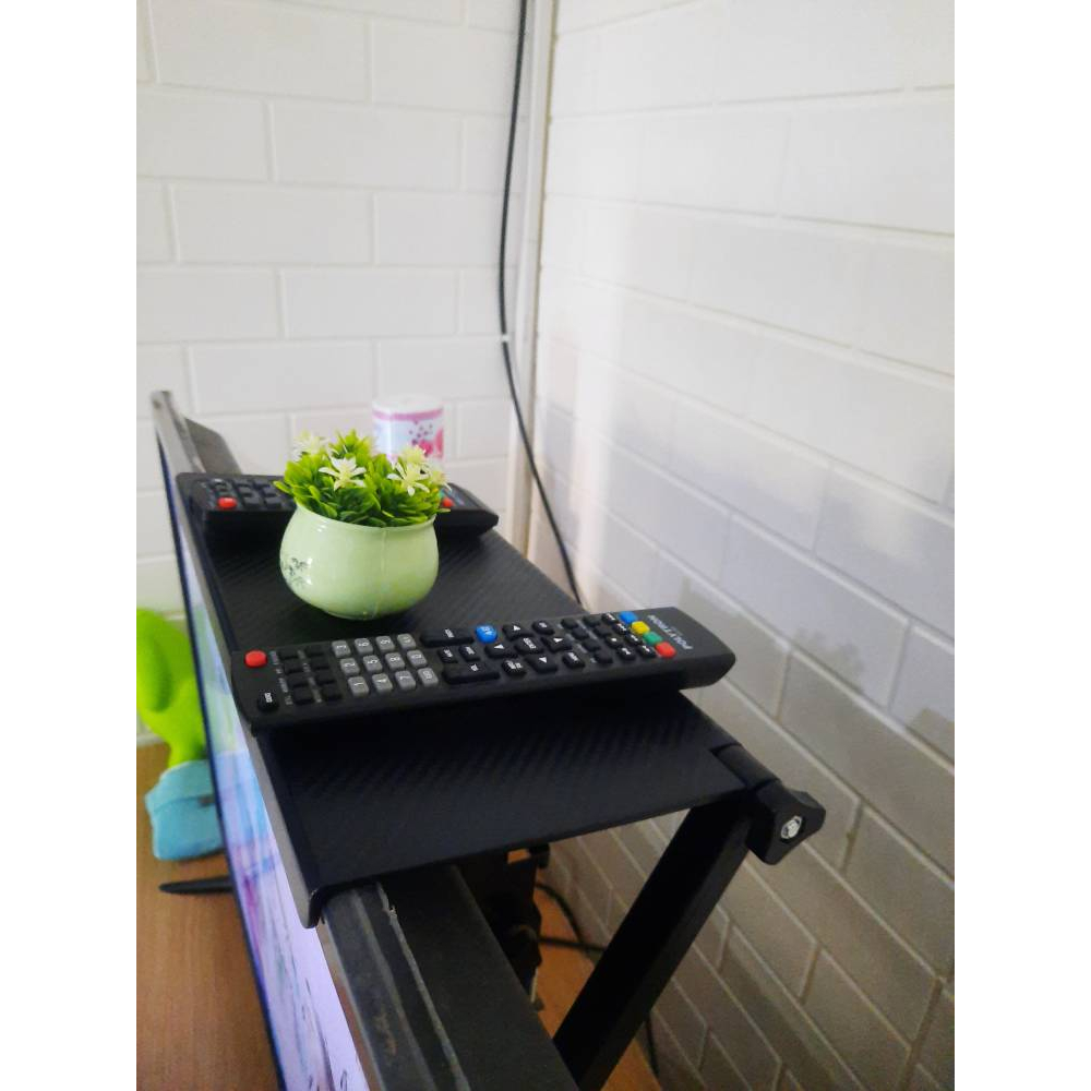 KK1 Tambahan Tatakan Rak Tv Monitor LED atas tv Untuk Dudukan Speaker STB TVbox Remote Hiasan Bunga