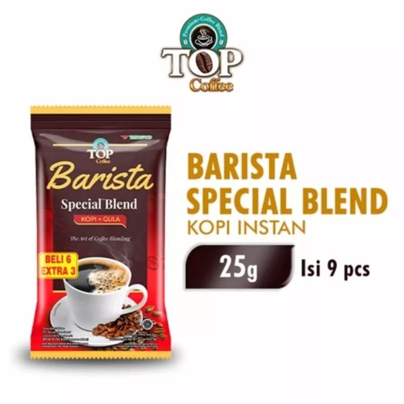 

TOP Barista Special Blend Kopi 6 + 3= 9 sachet x 25 g