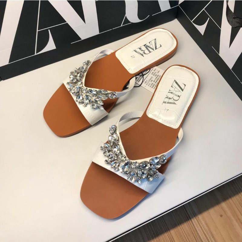 Sandal Flat Wanita Zara Sandal Wanita Import Sandal Branded Wanita Sandal Flat Wanita Mewah Sandal F
