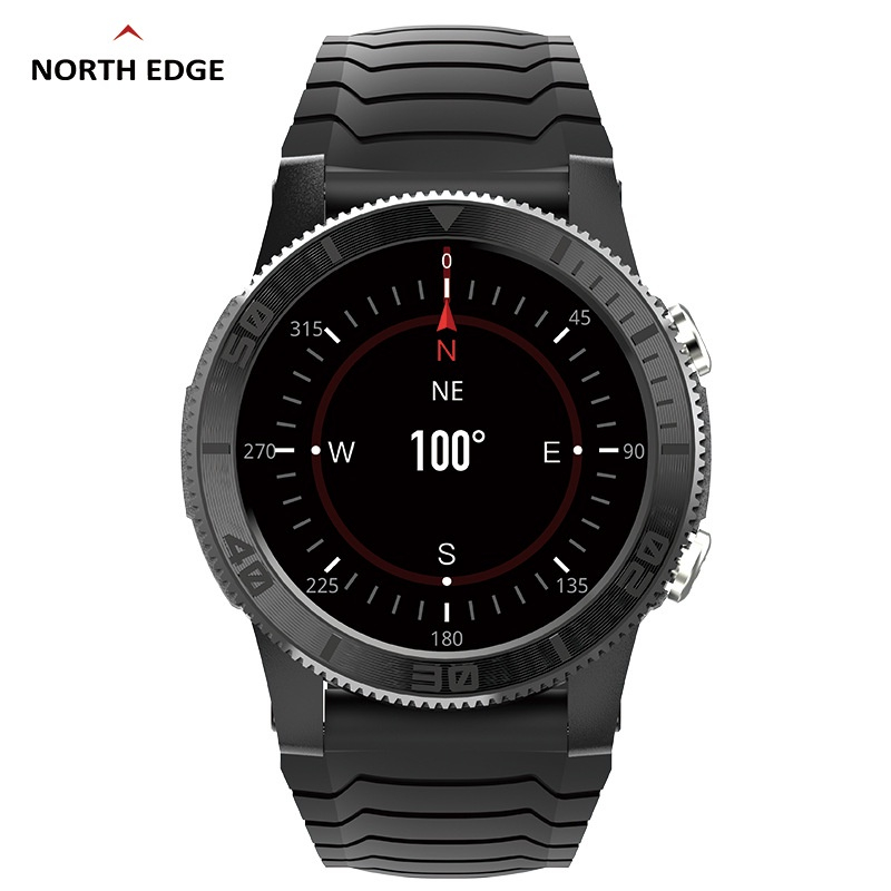 New NORTH EDGE X-TREK 360*360 High Resolution Screen GPS Watch Heart rate/VO2 MAX/SPO2/120 Sport modes Smartwatch