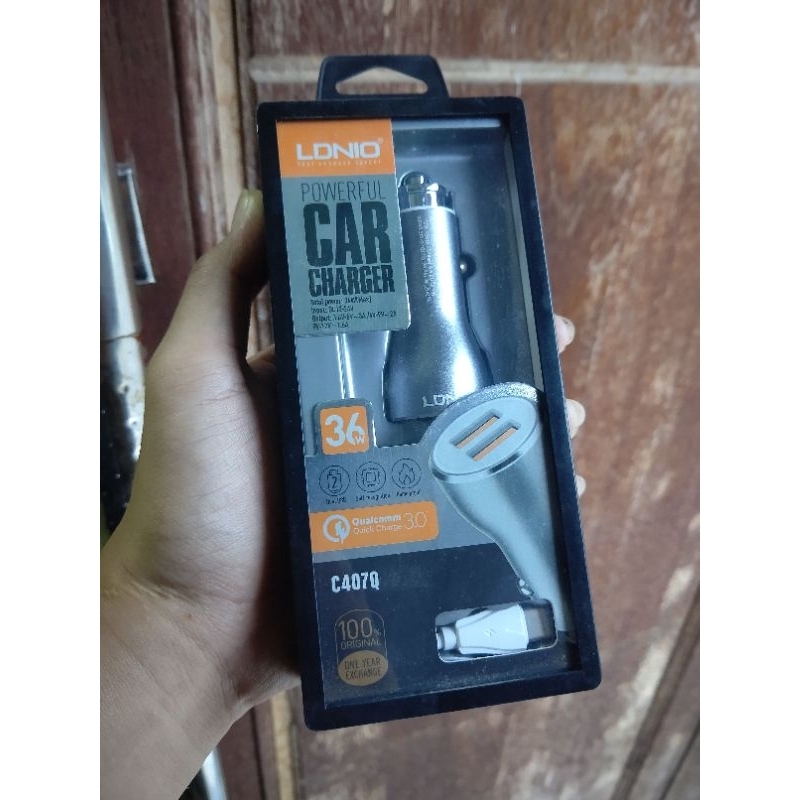 LDNIO C407Q Fast Charging Car Charger Dual USB QC 3.0 ( 36W )