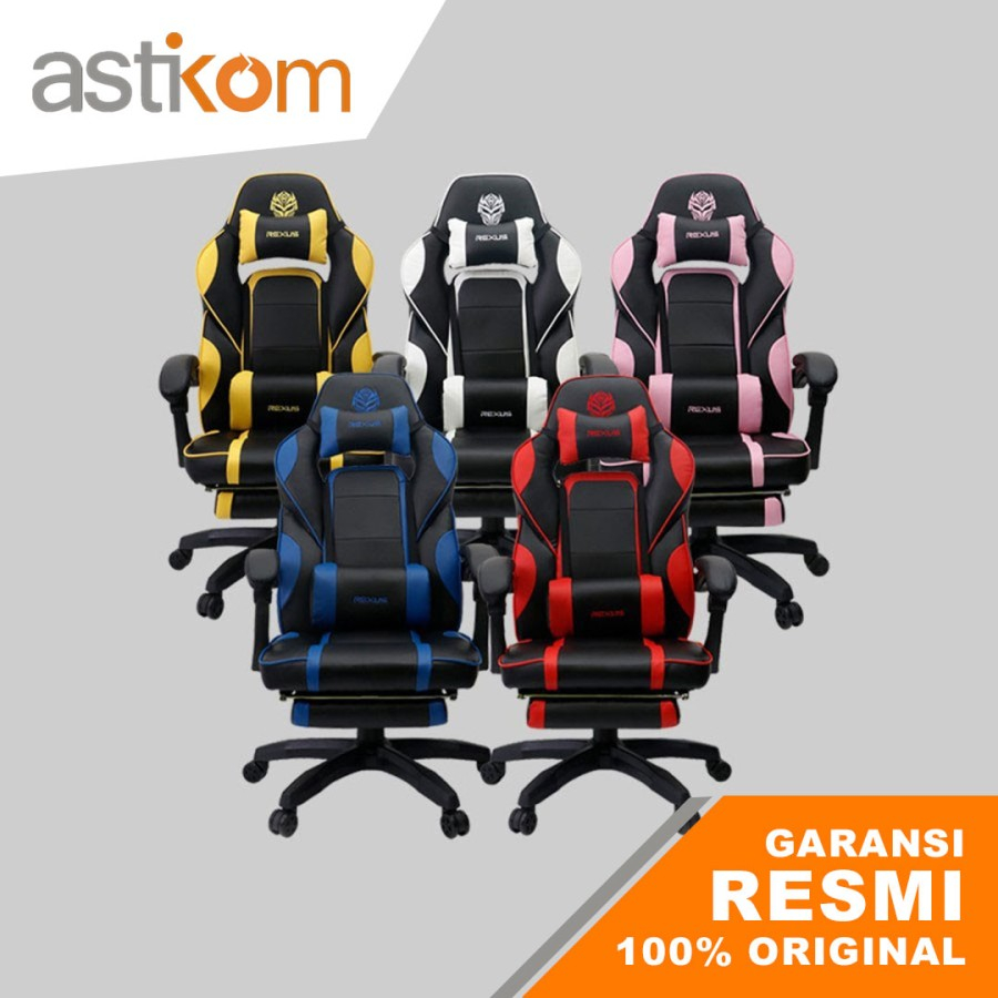 Kursi Gaming (Chair) Rexus RGC-R60 Footrest Blue