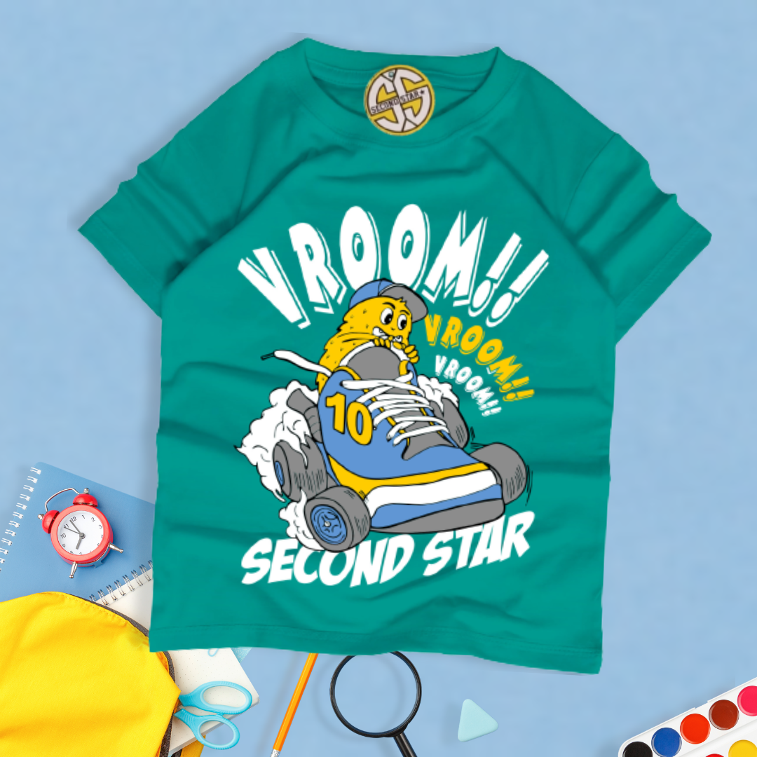 Second Star baju anak Laki-laki perempuan  Kaos oblong 1 - 12 tahun Monster Series