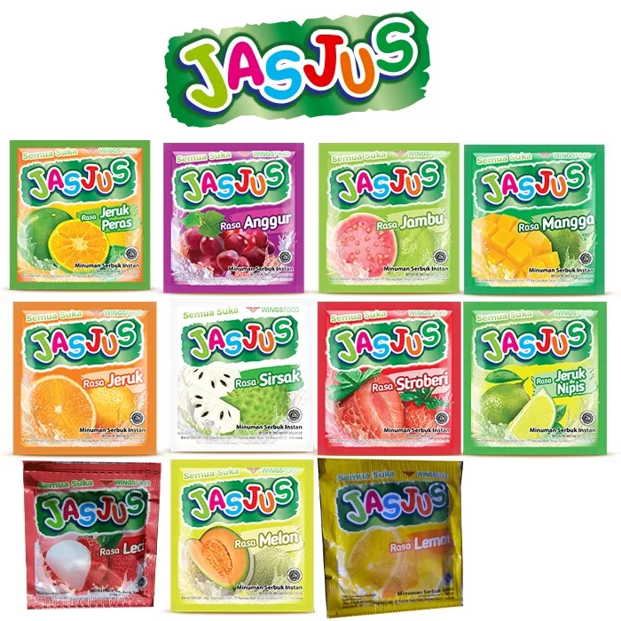 

Jasjus Minuman Buah Segar Instan / Serbuk Aneka Rasa 1 Renceng Isi 10pcs