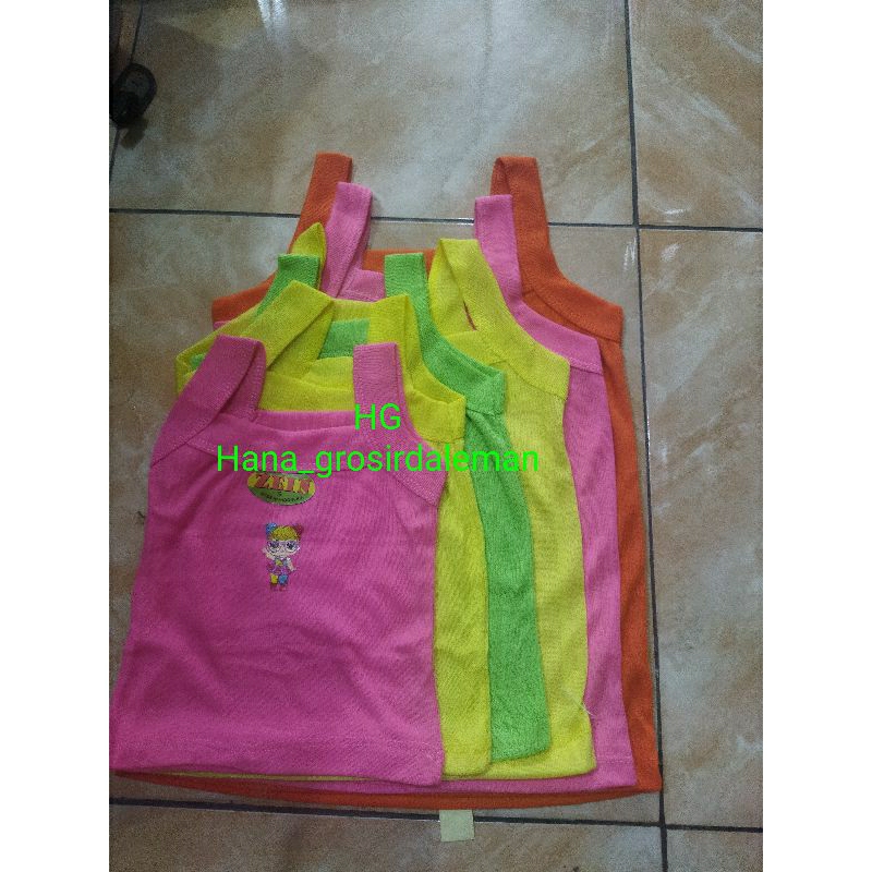 6 PCS SINGLET TENGTOP ANAK PEREMPUAN zein