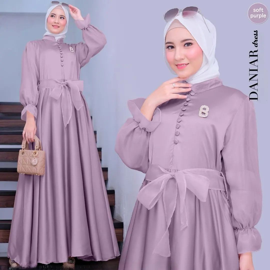 GAMIS DANIARA DRESS MAXMARA LUX GAMIS /  SILK MOTIF / BAJU WANITA / DRESS WANITA