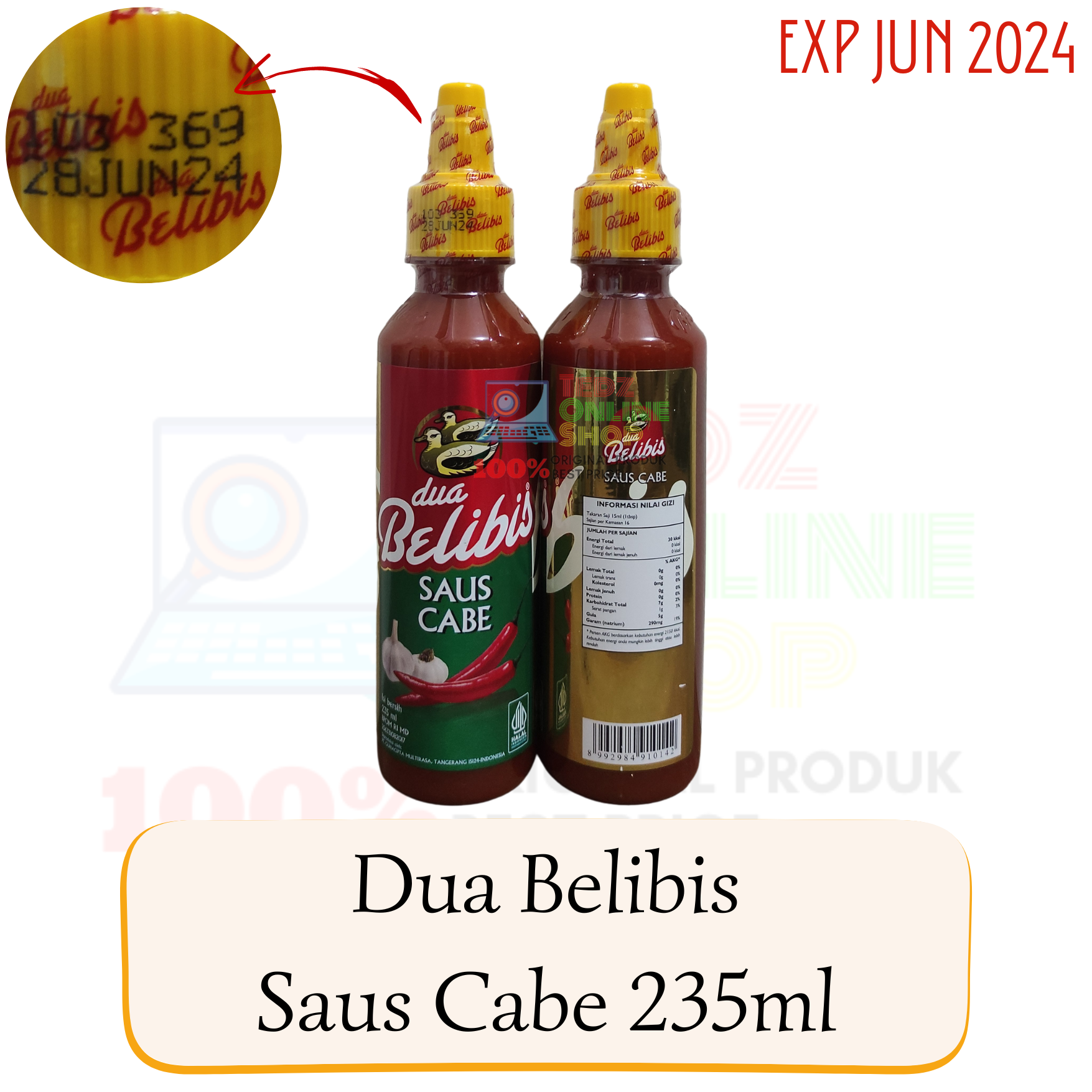 Dua Belibis Saus Cabe / Saus Sambal 235 ml