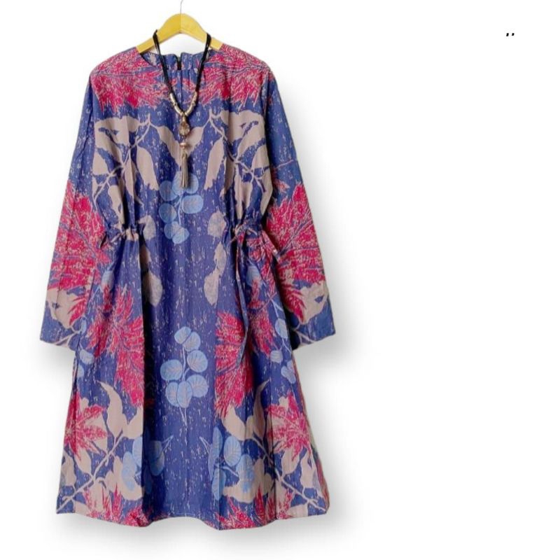 tunik Dres batik wanita modern solo bahan katun size S-XXXL
