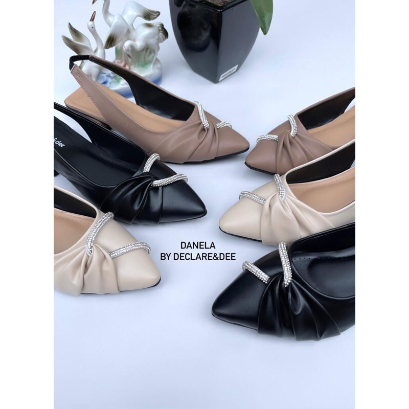 DECLARE&amp;DEE SANDAL HEELS WANITA DANELA SLING BACK