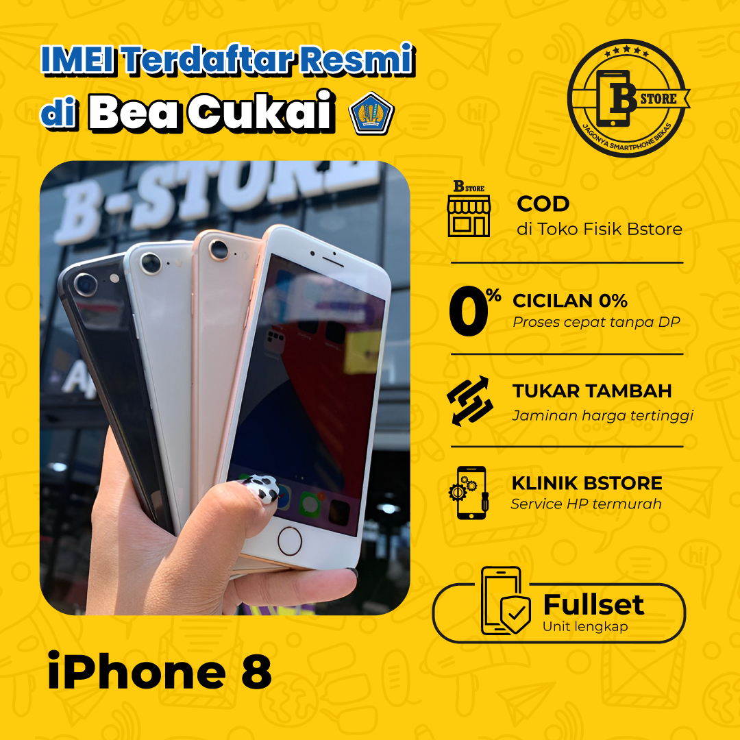 iPhone 8 256GB - Fullset - Apple - 256 GB - IMEI TERDAFTAR BEACUKAI