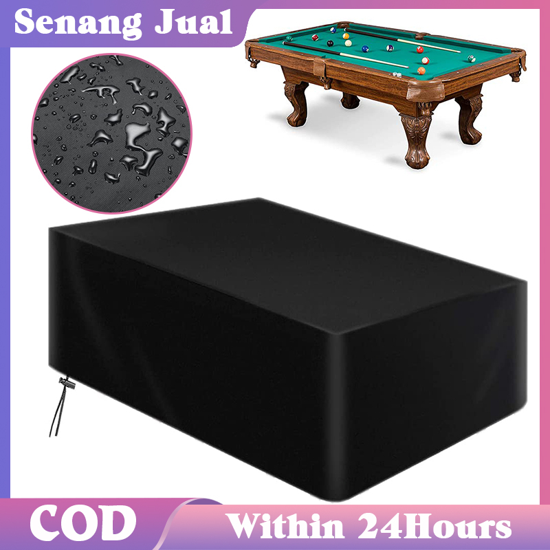 Anti Air Penutup Meja Billiard Anti-UV Penutup Meja Billiard Oxford 210D Murrey Table Cover Tahan An