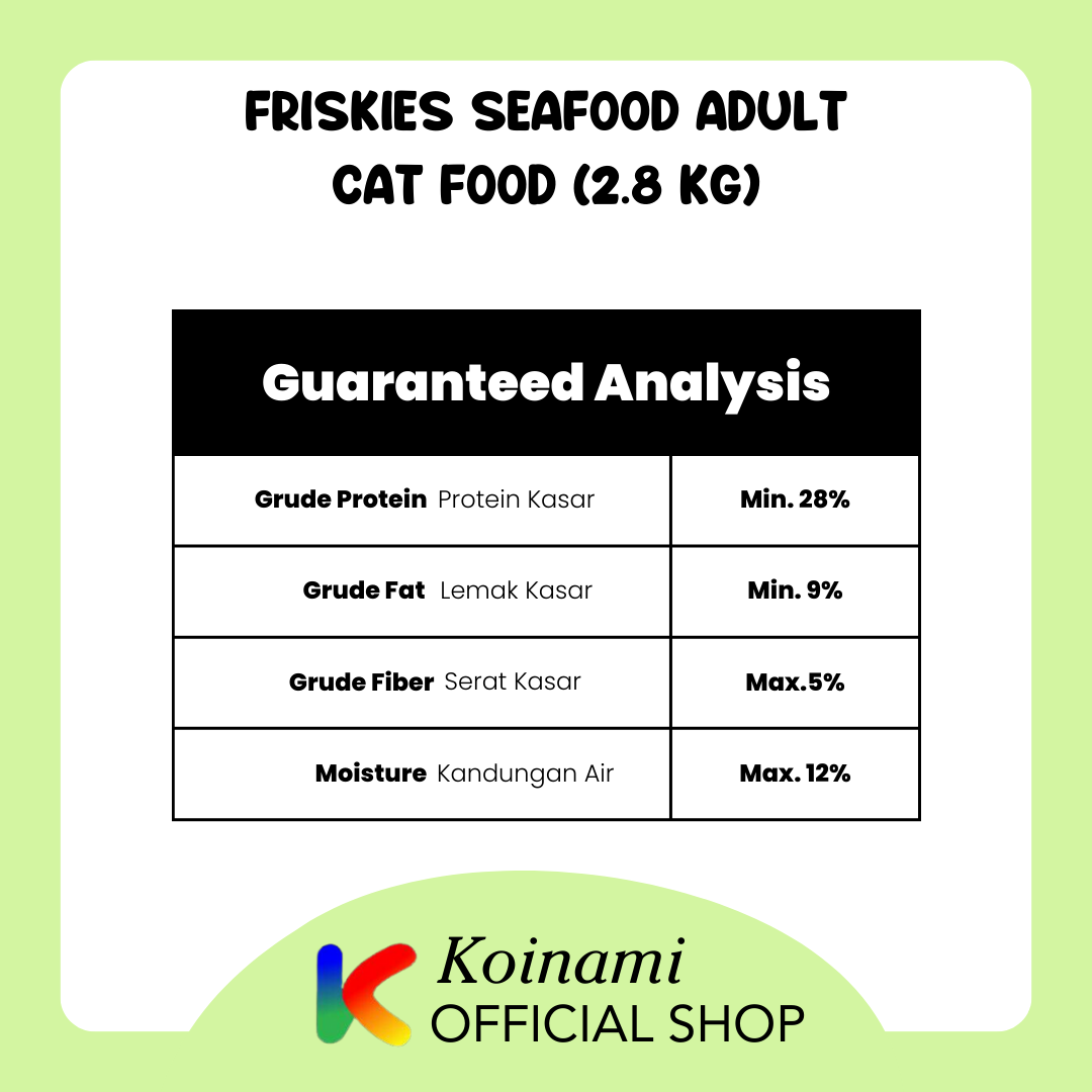 FRISKIES 2.8 KG SEAFOOD SENSATIONS / makanan hewan / pakan kucing / cat food / dray food