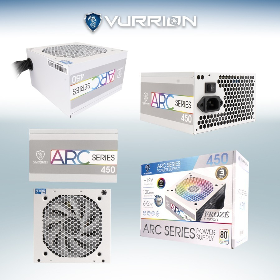 PSU VURRION ARC450 RGB FROZE ARCTIC White - ATX POWER SUPPLY 80+