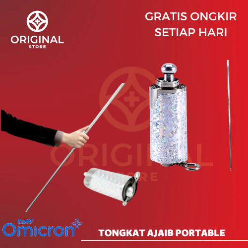 TONGKAT SULAP AJAIB PORTABLE APPEARING / CANE MAGIC TRICK BAHAN METAL - TaffOmicron