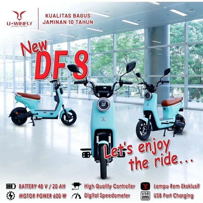 Sepeda Listrik Uwinfly DF8