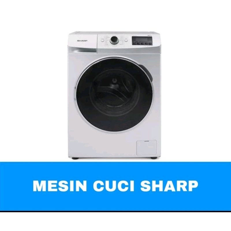 SHARP MESIN CUCI FRONT LOADING ES FL1083W (8,5 KG)