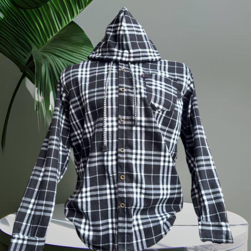 FLANNEL HOODIE PRIA WANITA/ KEMEJA FLANEL PANJANG TOPI TERBARU