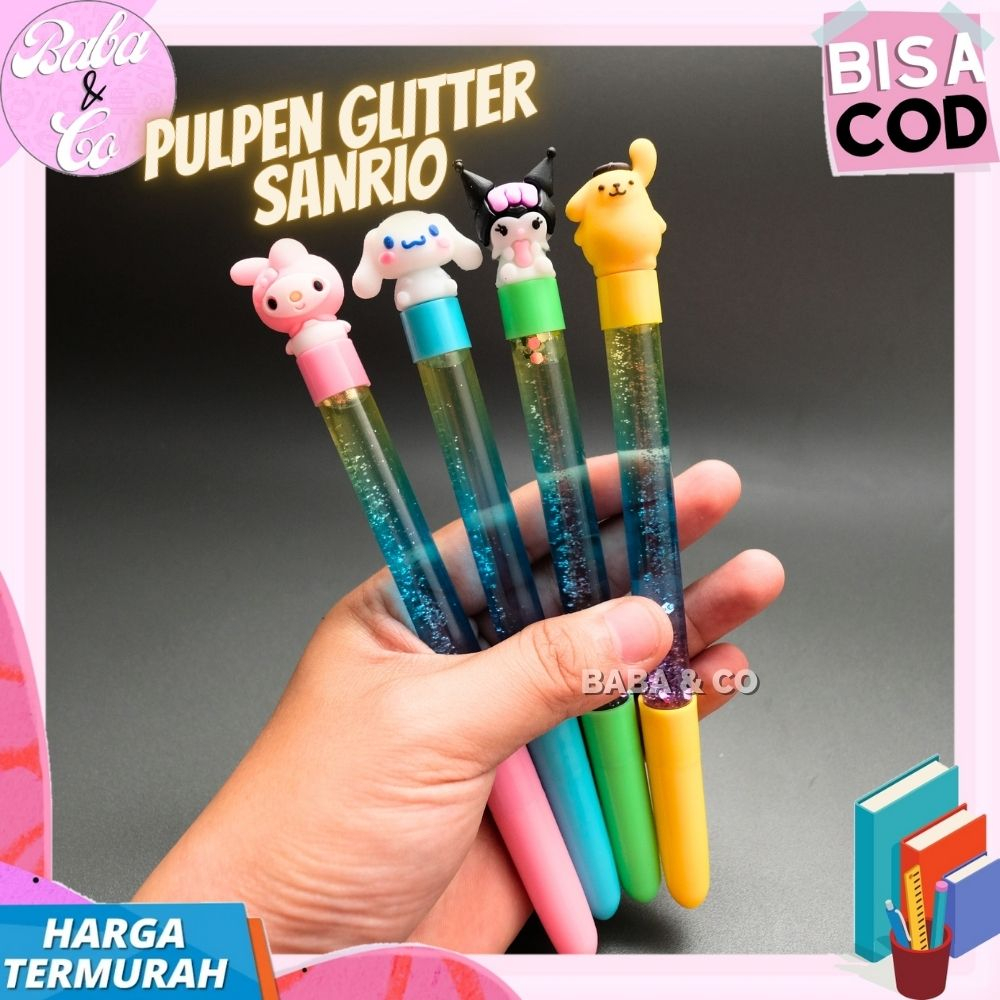 

PEN SANRIO PULPEN GLITTER SANRIO PENA HIASAN GLITER AIR IMPOR SANRIO PEN GLITER AIR SANRIO