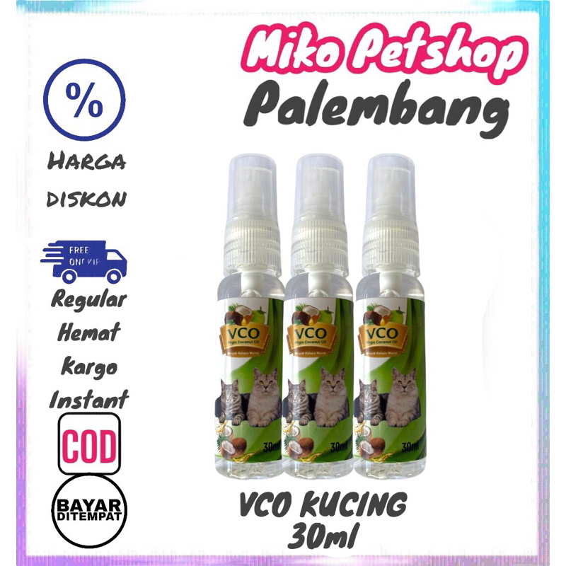 Minyak VCO SPRAY untuk Kucing 30ml Untuk Obat SCABIES,JAMUR SERTA KESEHATAN RAMBUT &amp; KULIT KUCING