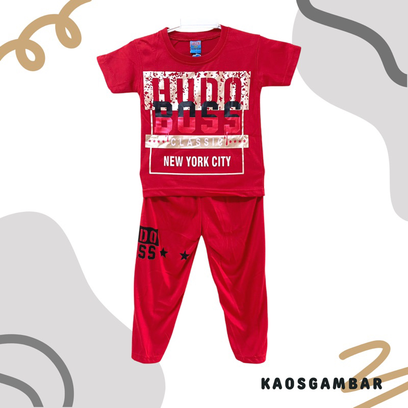 SETELAN CP HUDO BOSS 1-9 TAHUN GANTENG BOY