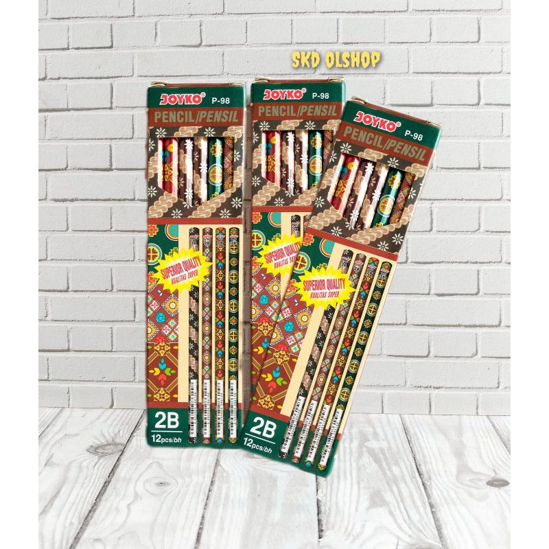 

Pencil Pensil Joyko P-98 2B Batik (Isi 12 Pc)