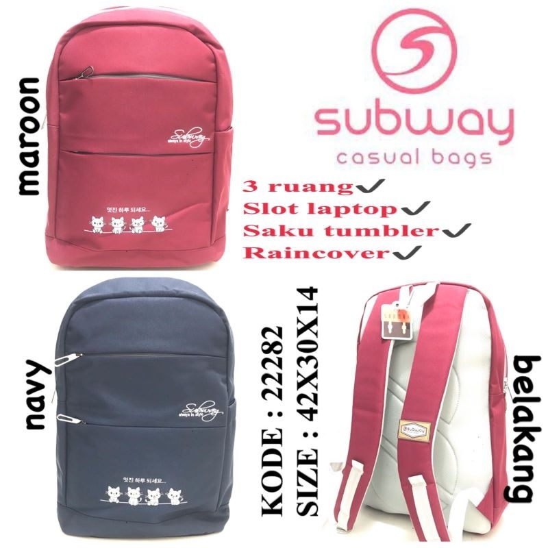 TAS RANSEL SEKOLAH ORIGINAL BY SUBWAY 22282