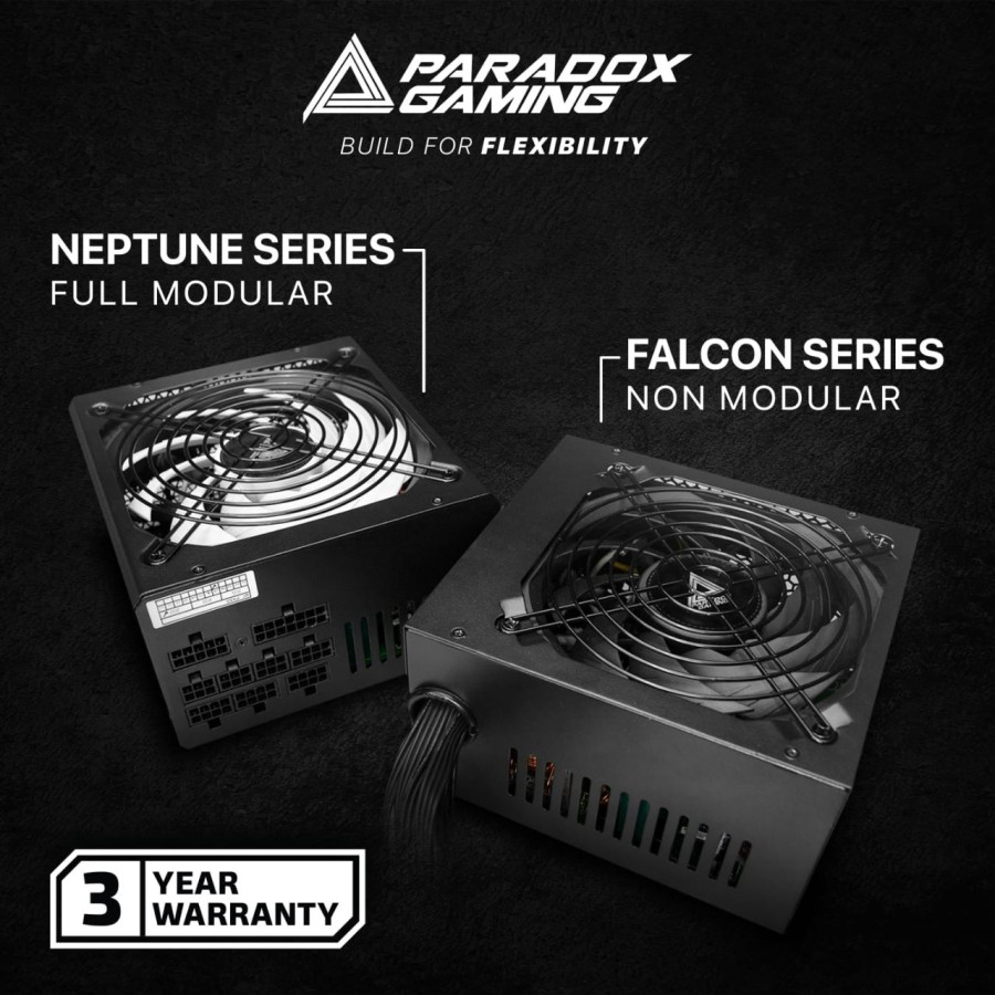 Power Supply Paradox Gaming Neptune 500W 80+ Bronze - PSU 500W 80+ Full Modular