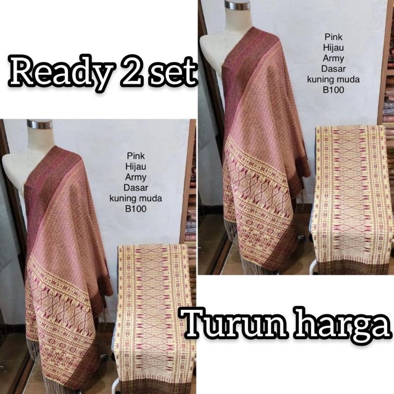 TURUN HARGA Tumtuman Full Kristal Tanpa Sambungan Songket Tarutung