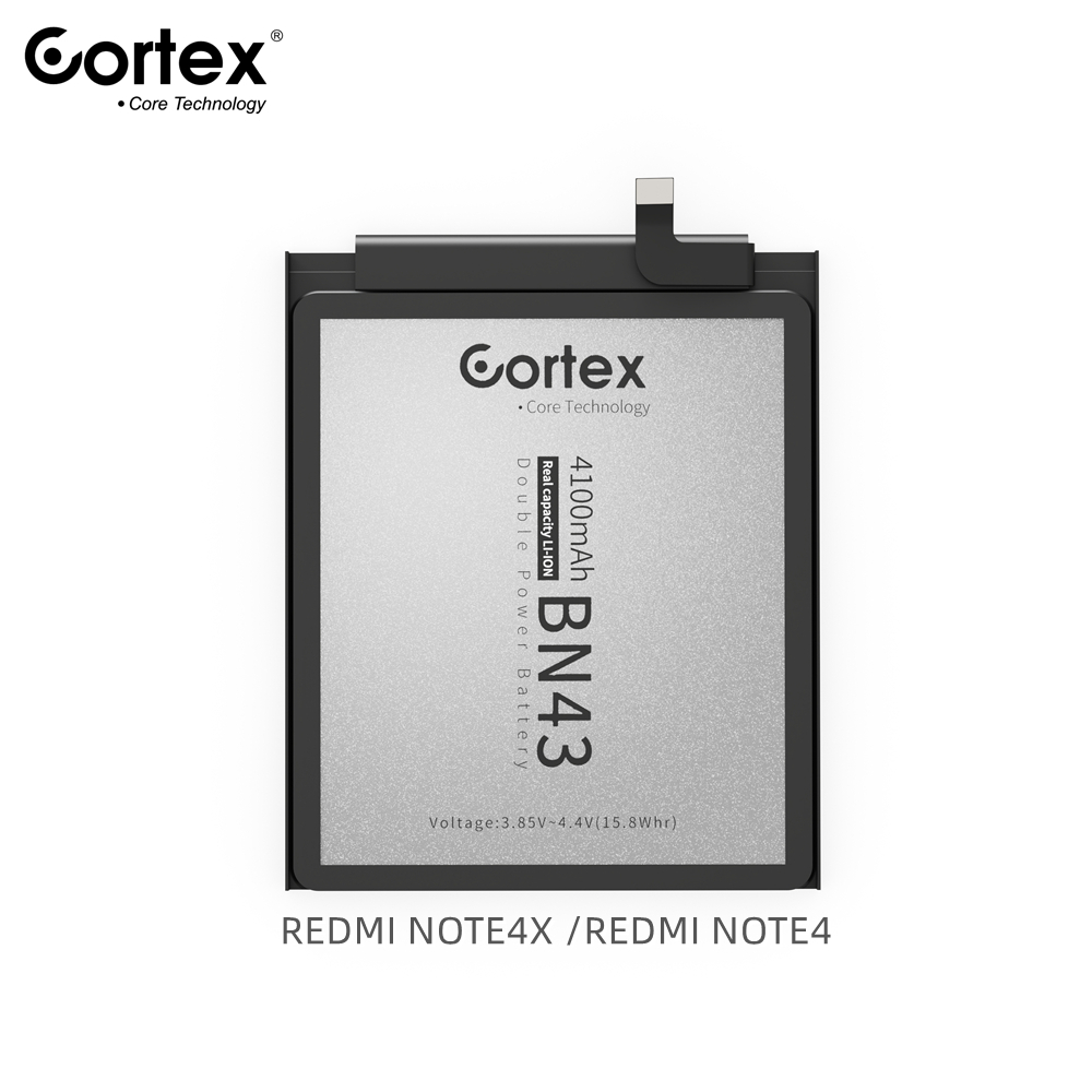 Cortex - BN43 BN 43 Redmi Note 4X Original Double Power IC Real Capacity Batre Batrai Baterai Battery