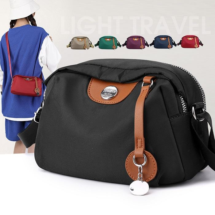 MV_Marvelouz MV702247 Tas SELEMPANG Wanita SlingBag Polos Nilon Kekinian Terbaru 1kg bisa 4 tas supplier tas import JTF2247