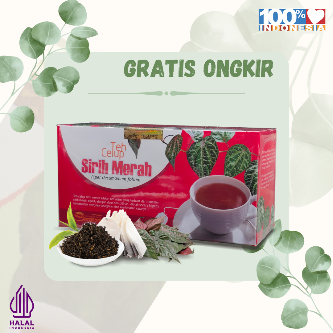 

Teh Herbal Daun SIRIH MERAH original tazakka khasiat ampuh alami tanpa efek samping berkualitas